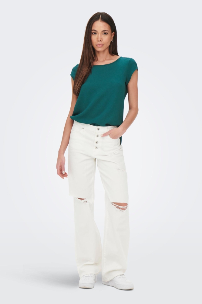 ONLVIC S/S SOLID TOP NOOS PTM 15142784 DEEP TEAL